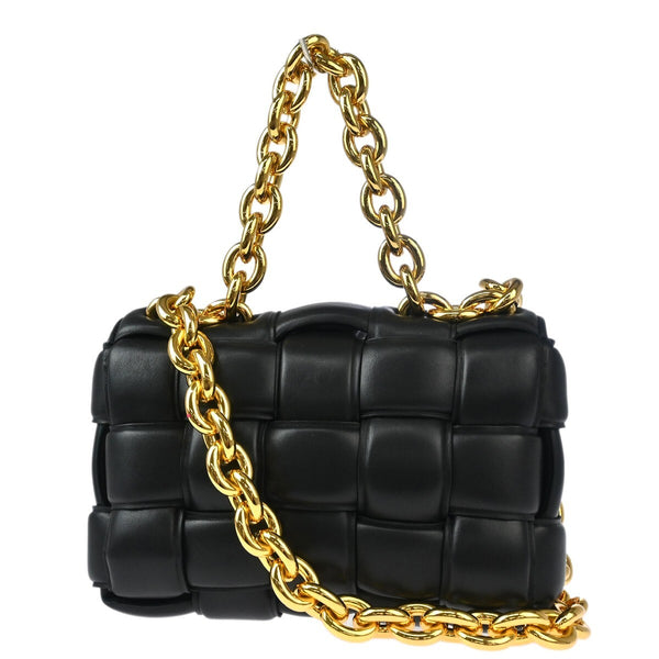 Bottega Veneta Cassette Chain Crossbody Bag Padded Maxi Intrecciato Leather
