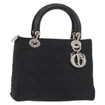 Christian Dior Vintage Lady Dior Bag Cannage Quilt Nylon Medium - image 17