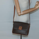 Celine Vintage Macadam Shoulder Bag Canvas and Leather - image 13