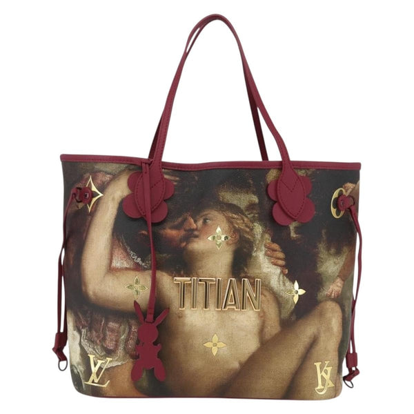 Louis Vuitton Neverfull NM Tote Limited Edition Jeff Koons Titian Print Canvas MM - image 1