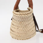 Chloe Marcie Basket Bag Raffia and Leather Mini - image 4