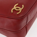 Chanel Vintage Metal CC Shoulder Bag Caviar Medium - image 9