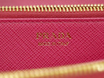 Prada Zip Around Tab Wallet Saffiano Leather Long - image 5