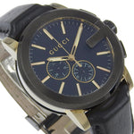 Gucci 101G Chronograph Quartz Watch Stainless Steel and Guccissima Leather with Diamond Markers 44 - image 8