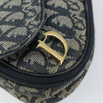 Christian Dior Vintage Saddle Coin Purse Diorissimo Canvas - image 9