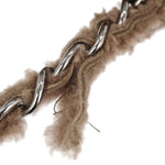 Chanel Vintage Embroidered CC Chain Tote Quilted Suede and Shearling - image 20