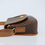Celine Vintage Macadam Shoulder Bag Canvas and Leather - image 4