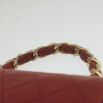 Chanel Vintage Square Chain Handle Flap Bag Quilted Lambskin Mini - image 16