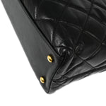 Chanel Gold Bar Tote Quilted Aged Calfskin Small - image 7