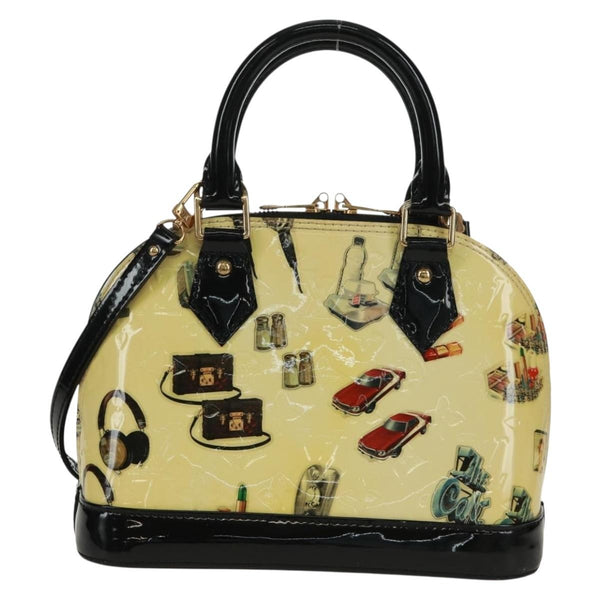 Louis Vuitton Alma Handbag Limited Edition Stickers Monogram Vernis PM