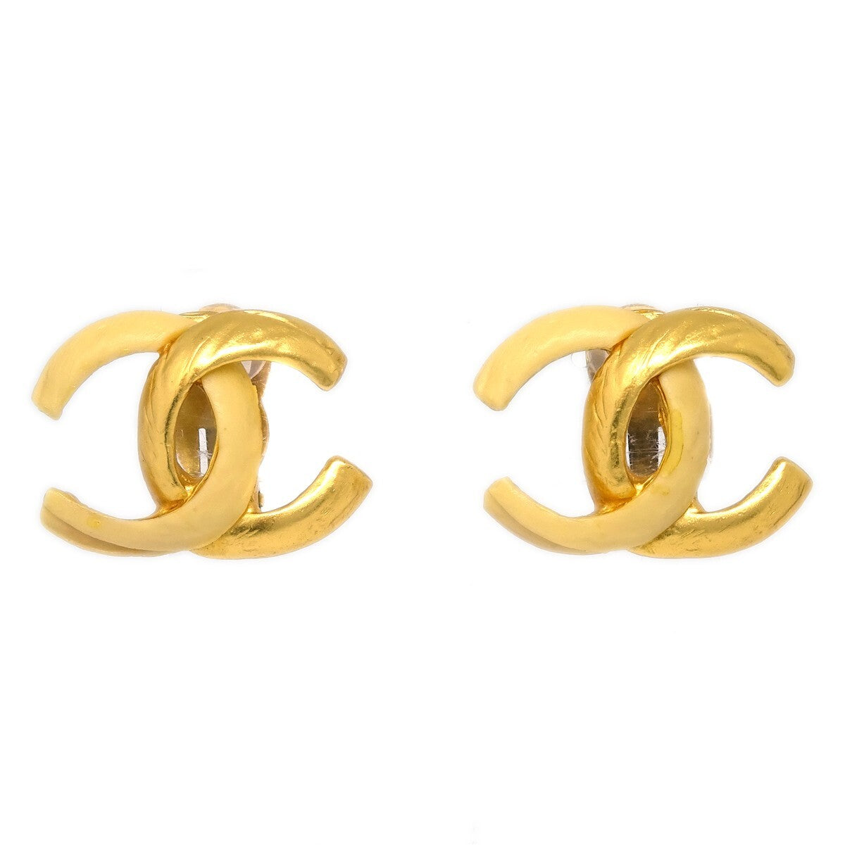 Chanel CC Clip-On Earrings Metal - image 1
