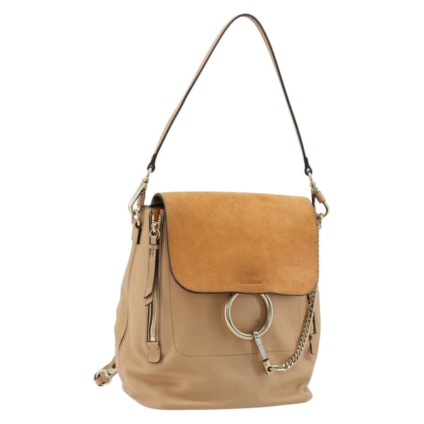 Chloe Faye Backpack Suede with Applique Mini - image 1