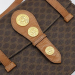 Celine Vintage Macadam Handbag Canvas and Leather - image 13