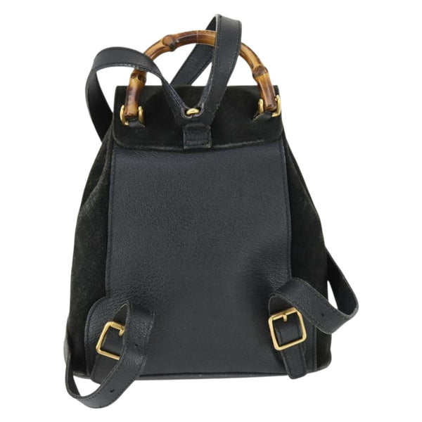 Gucci Gucci bamboo backpack daim mini