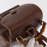 Gucci Vintage Bamboo Backpack Leather Mini - image 13