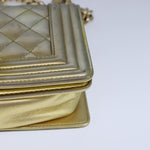 Chanel Boy Flap Bag Quilted Patent Small - image 10