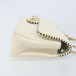 Chanel Vintage Punched Edge Classic Single Flap Bag Quilted Lambskin Medium - image 3