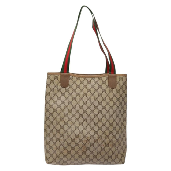 Gucci Ophidia Front Pocket Shopper Tote GG Coated Canvas