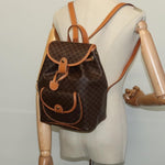 Celine Vintage Macadam Backpack Canvas and Leather - image 13