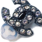 Chanel CC Clip-On Earrings Metal with Crystal - image 3