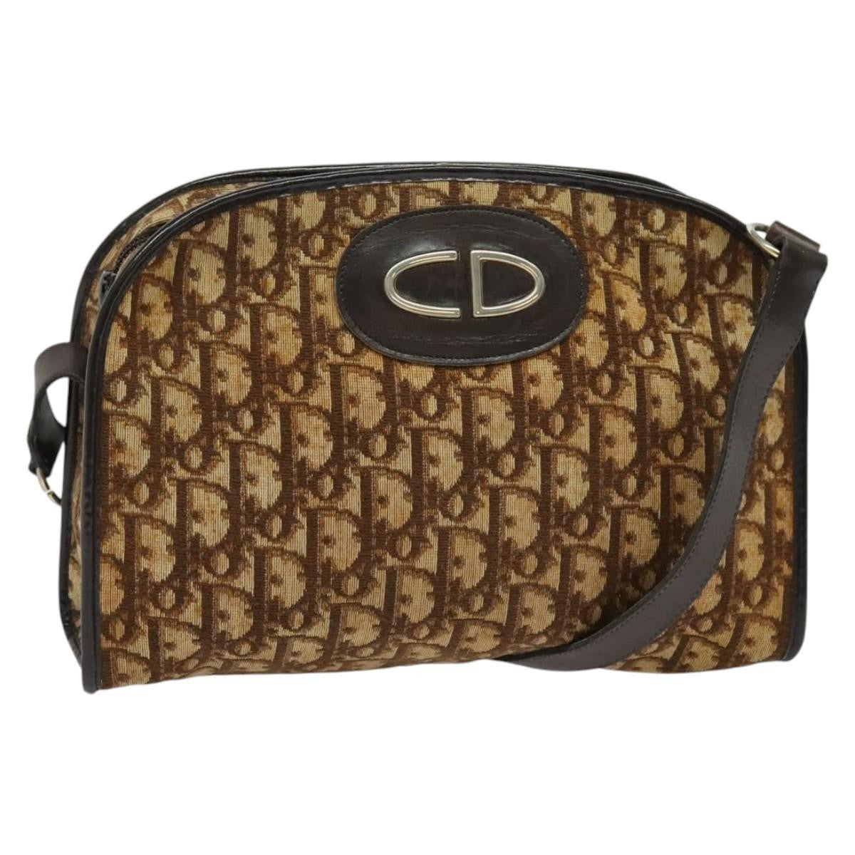 Christian Dior Vintage Trotter Shoulder Bag Canvas - image 1