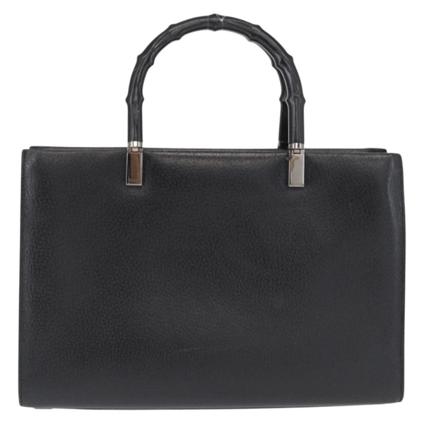 Gucci Vintage Bamboo Handle Bag Leather Small