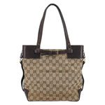 Gucci Belted Bucket Tote GG Canvas with Leather Small - image 2