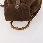 Gucci Gucci bamboo backpack daim mini - image 15