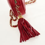 Chanel Vintage Oval CC Tassel Crossbody Bag Leather Mini - image 13