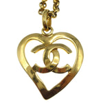 Chanel CC Heart Pendant Metal - image 2