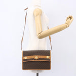 Celine Vintage Macadam Shoulder Bag Canvas and Leather - image 13