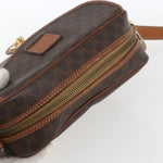 Celine Vintage Macadam Shoulder Bag Canvas and Leather - image 16