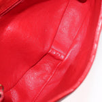 Chanel Camellia Rounded Clutch Satin and Leather - image 8