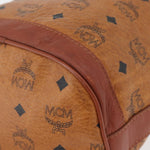 MCM Visetos Shoulder bag Canvas and Leather - image 12
