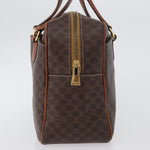 Celine Vintage Macadam Handbag Canvas and Leather - image 4