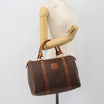 Celine Vintage Macadam Boston bag Canvas and Leather - image 19