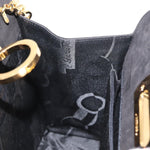 Salvatore Ferragamo Vintage Gancini Chain Shoulder Bag Suede Small - image 18