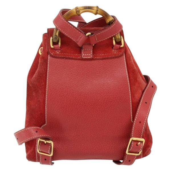 Gucci Gucci bamboo backpack daim mini