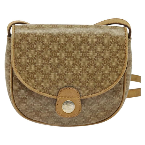 Celine Vintage Macadam Shoulder Bag Macadam Canva  Vinyl