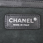 Chanel Vintage Embroidered CC Chain Tote Quilted Suede and Shearling - image 4