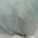 Christian Dior Vintage Lady Dior Bag Cannage Quilt Denim Large - image 9