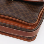 Celine Vintage Macadam Shoulder Bag Canvas and Leather - image 9