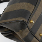 Fendi Vintage Pequin Boston Bag Coated Canvas Medium - image 11