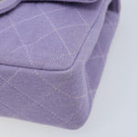 Chanel Square Classic Single Flap Bag Fabric - image 16