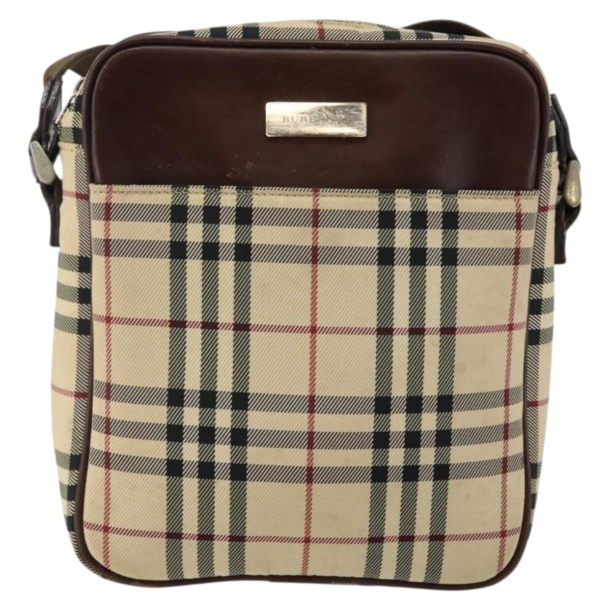 Burberry Zip Messenger Bag Nova check Canvas and Leather - image 1