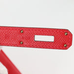 Hermes Birkin Handbag Red Epsom with Palladium Hardware 30 - image 7