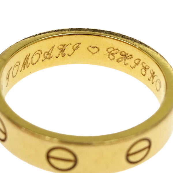 Cartier Love Wedding Band 1 Diamond Ring 18K Rose Gold with Diamond