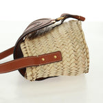 Chloe Marcie Basket Bag Raffia and Leather Small - image 3
