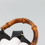 Gucci Vintage Bamboo Backpack Suede and Leather - image 19