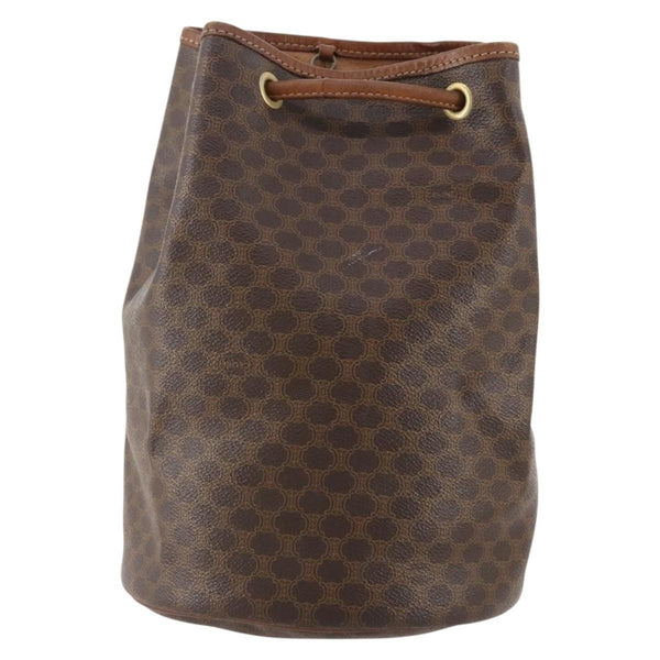 Celine Vintage Macadam Backpack Canvas and Leather - image 1